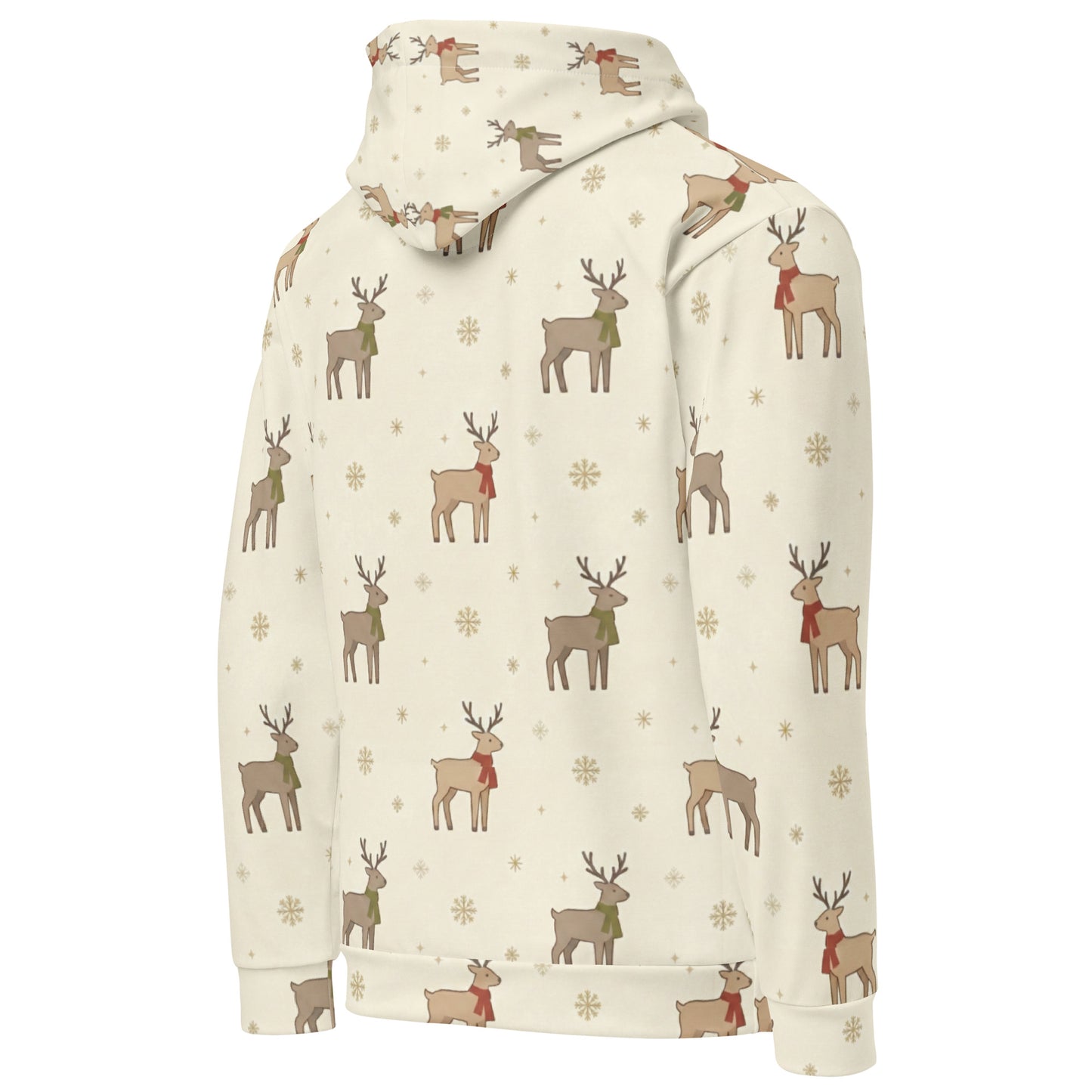 Christmas Kawaii Reindeer Hoodie – Unisex Cozy Holiday Hoodie