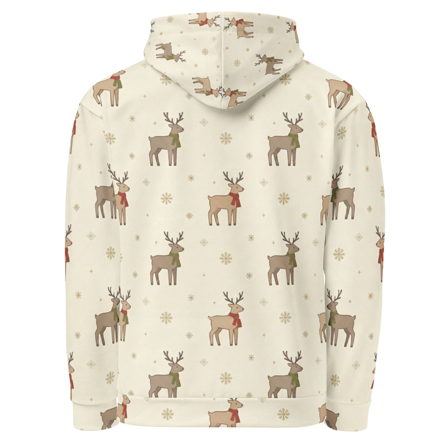 Christmas Kawaii Reindeer Hoodie – Unisex Cozy Holiday Hoodie